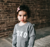 Kids XOXO Pullover - Grey