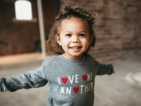 Kids Love One Another Pullover - Grey