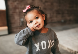 Kids XOXO Pullover - Grey