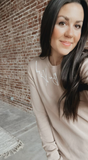 Be Kind Creweneck Pullover - Tan